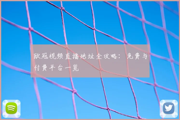 欧冠视频直播地址全攻略：免费与付费平台一览